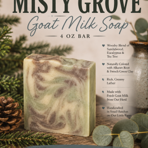Misty Grove Goat Milk Soap 4 oz Bar