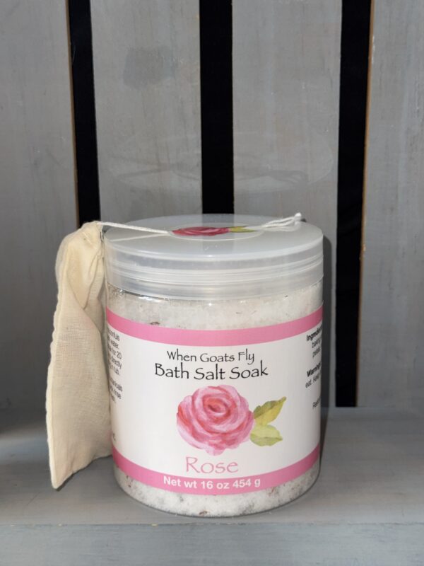 Rose Bath Salt Soak 16 oz