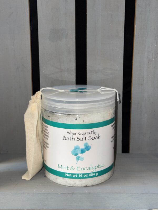 Mint & Eucalyptus Bath Salt Soak 16 oz