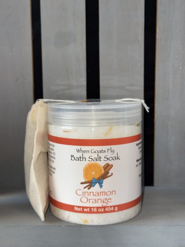 Cinnamon  Orange Bath Salt Soak 16 oz