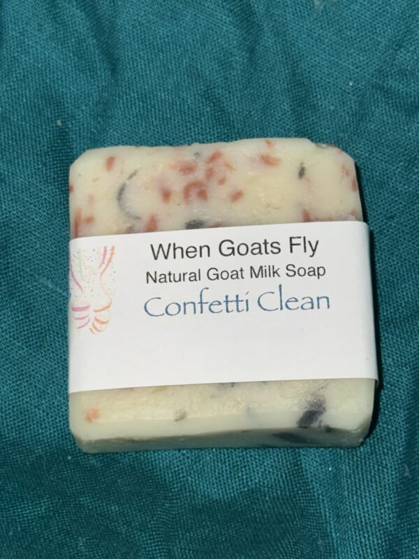 Confetti Clean Goat Milk Soap 4 oz Bar