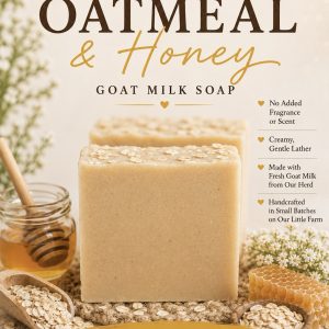 Oatmeal & Honey Goat Milk Soap 4 oz Bar