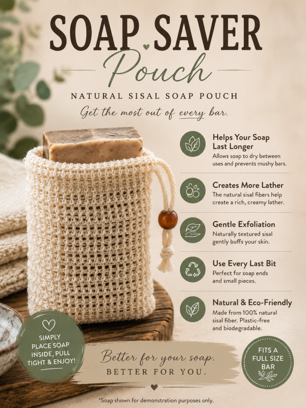 Sisal Soap Saver Pouch